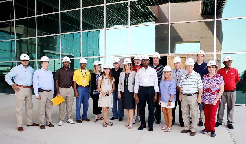 On July 13, officials from the Mississippi House and Senate, the Mississippi Department of Finance and Administration and the Bureau of Building, Grounds and Real Property Management toured East Mississippi Community College’s Center for Manufacturing Technology Excellence 2.0, which is under construction. On July 13, officials from the Mississippi House and Senate, the Mississippi Department of Finance and Administration and the Bureau of Building, Grounds and Real Property Management toured East Mississippi Community College’s Center for Manufacturing Technology Excellence 2.0, which is under construction.