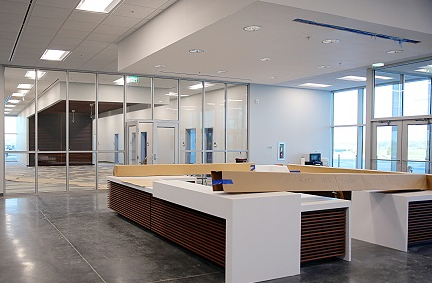 Finish work is under way on the 145,638-square-foot CMTE 2.0, or Communiversity, which will house training related to advanced manufacturing. Finish work is under way on the 145,638-square-foot CMTE 2.0, or Communiversity, which will house training related to advanced manufacturing.